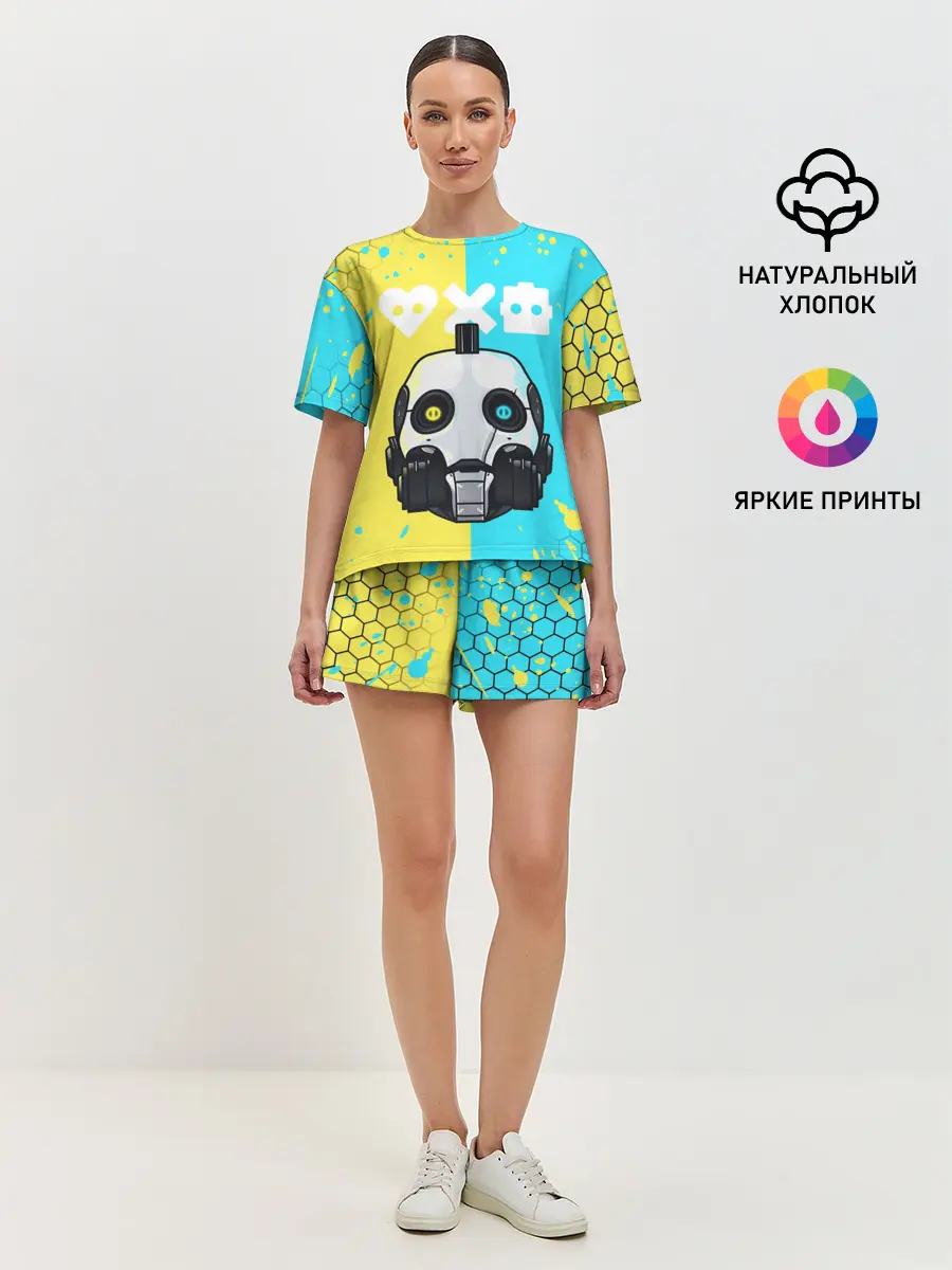 Женская пижама с шортами / ЛЮБОВЬ СМЕРТЬ И РОБОТЫ / РОБОТ