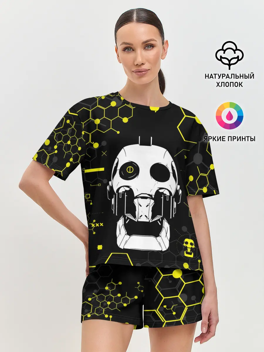 Женская пижама с шортами / ЛЮБОВЬ СМЕРТЬ И РОБОТЫ / РОБОТ