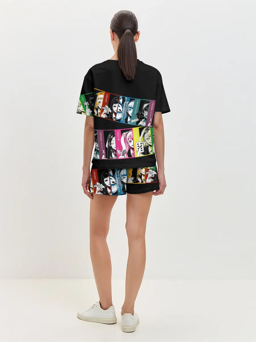 Женская пижама с шортами / Kakegurui Безумный азарт