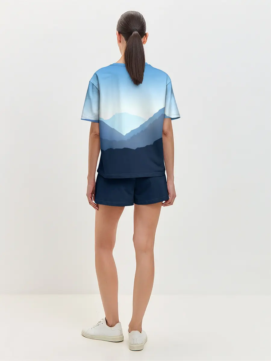 Женская пижама с шортами / Клинок, рассекающий демонов в горах