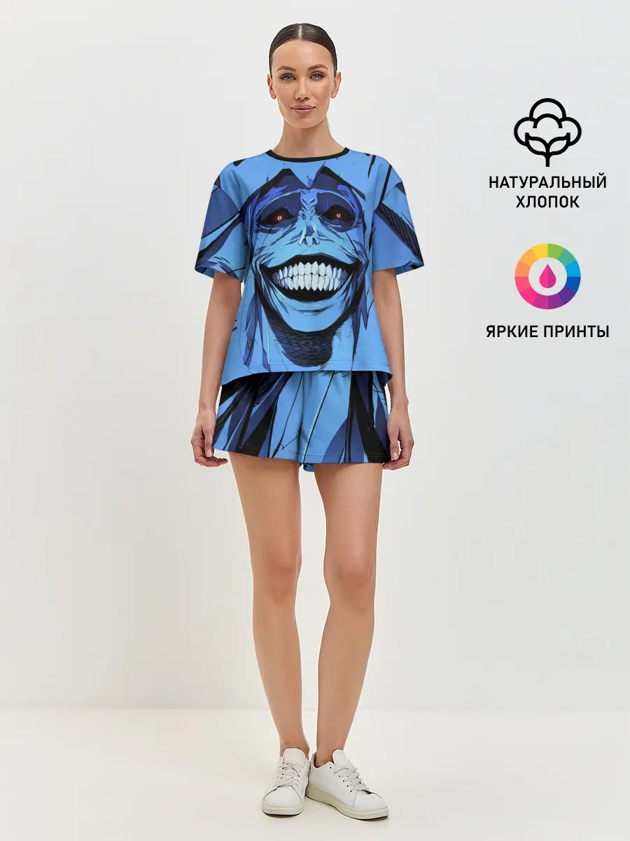 Женская пижама с шортами / ПОДНЯТИЕ УРОВНЯ В ОДИНОЧКУ