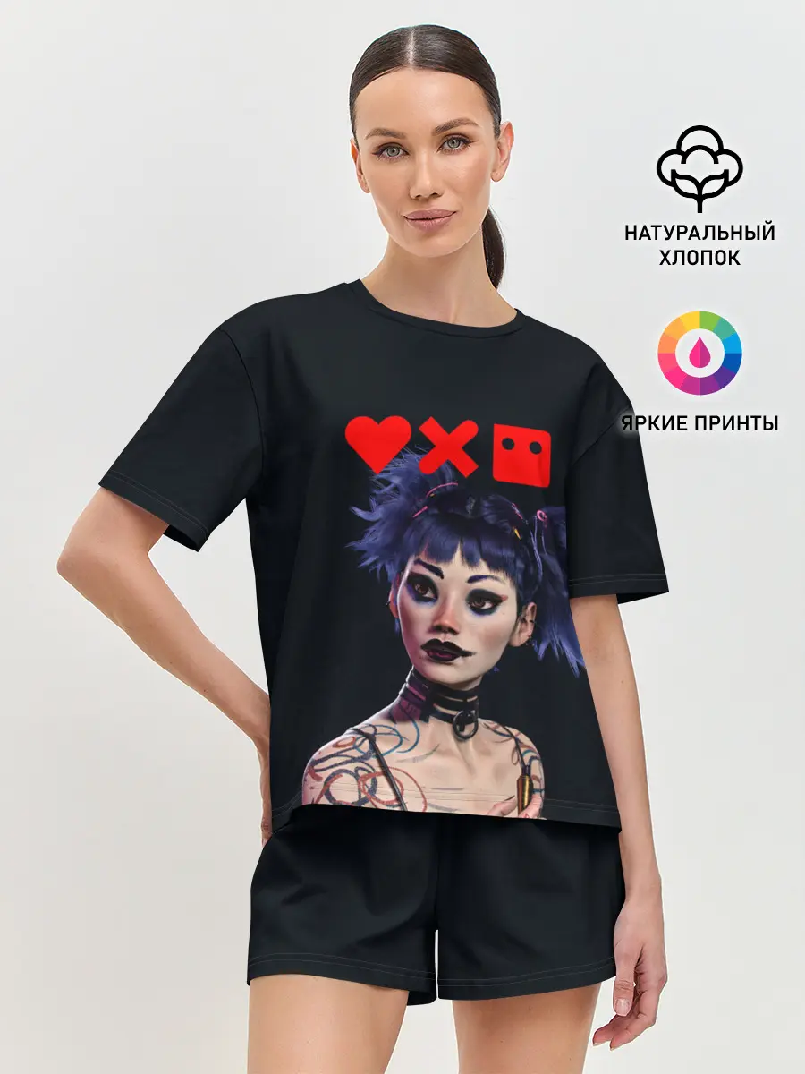 Женская пижама с шортами / Love, Death and Robots | Lora