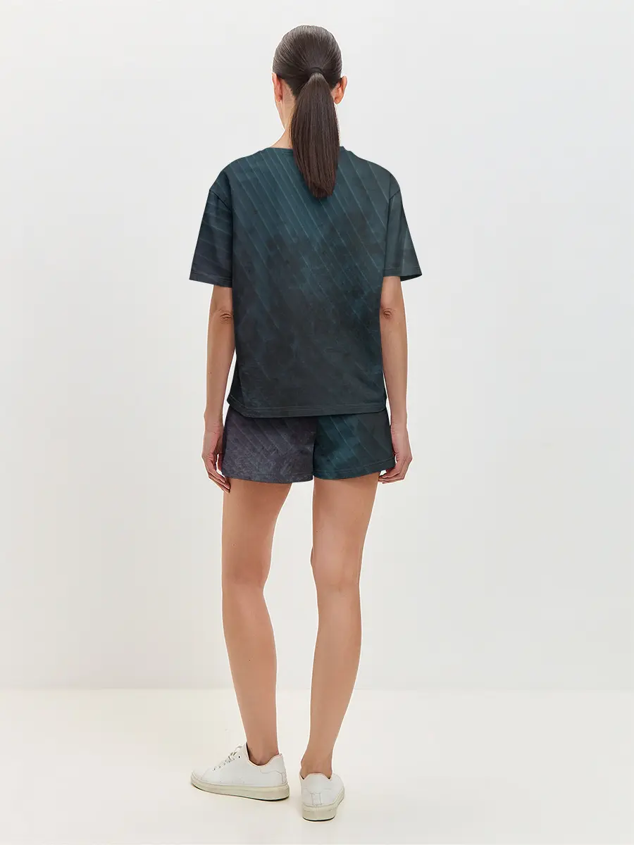 Женская пижама с шортами / Dark Texture