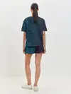 Женская пижама с шортами / Texture. Blue Ripples