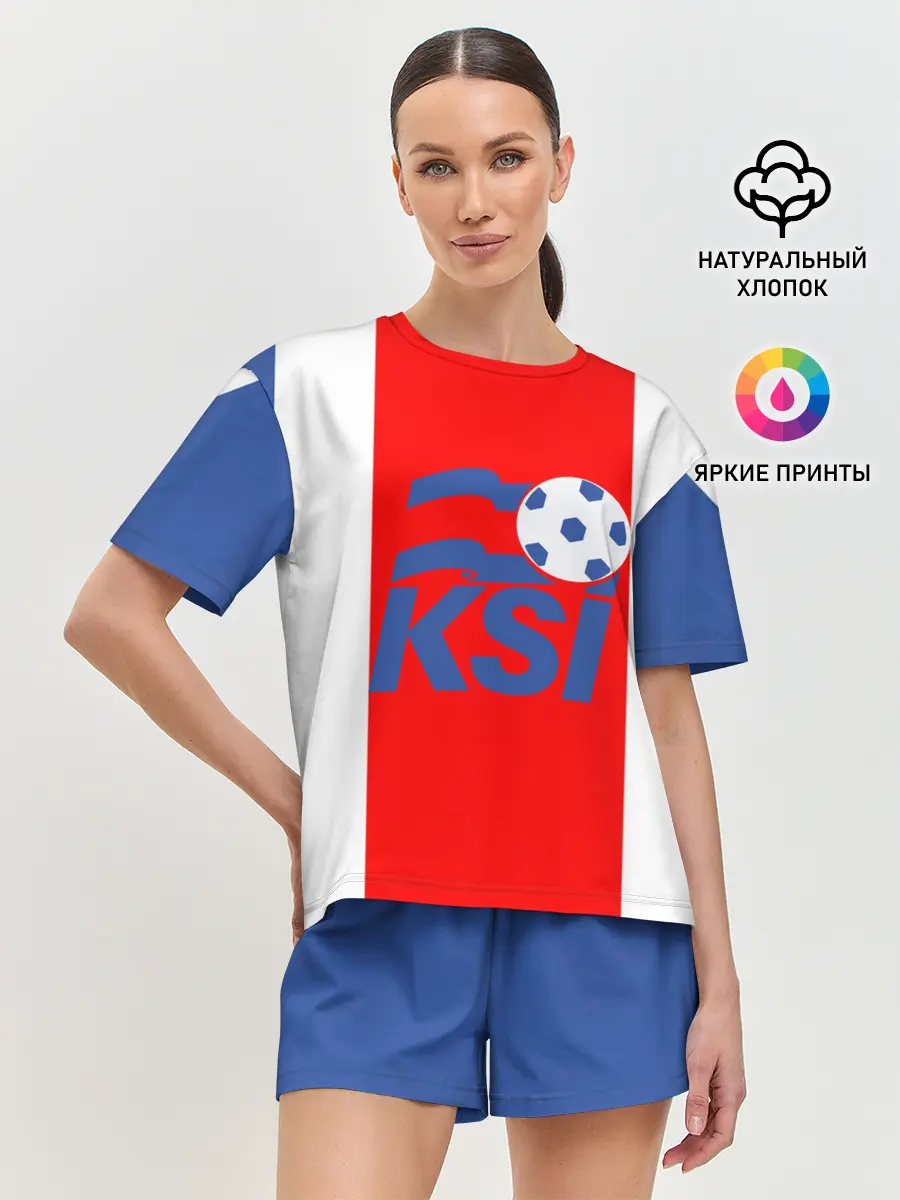 Женская пижама с шортами / Сборная Исландии