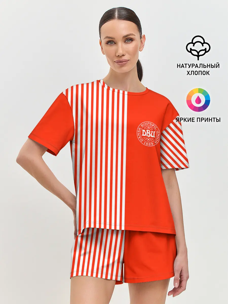 Женская пижама с шортами / Сборная Дании.