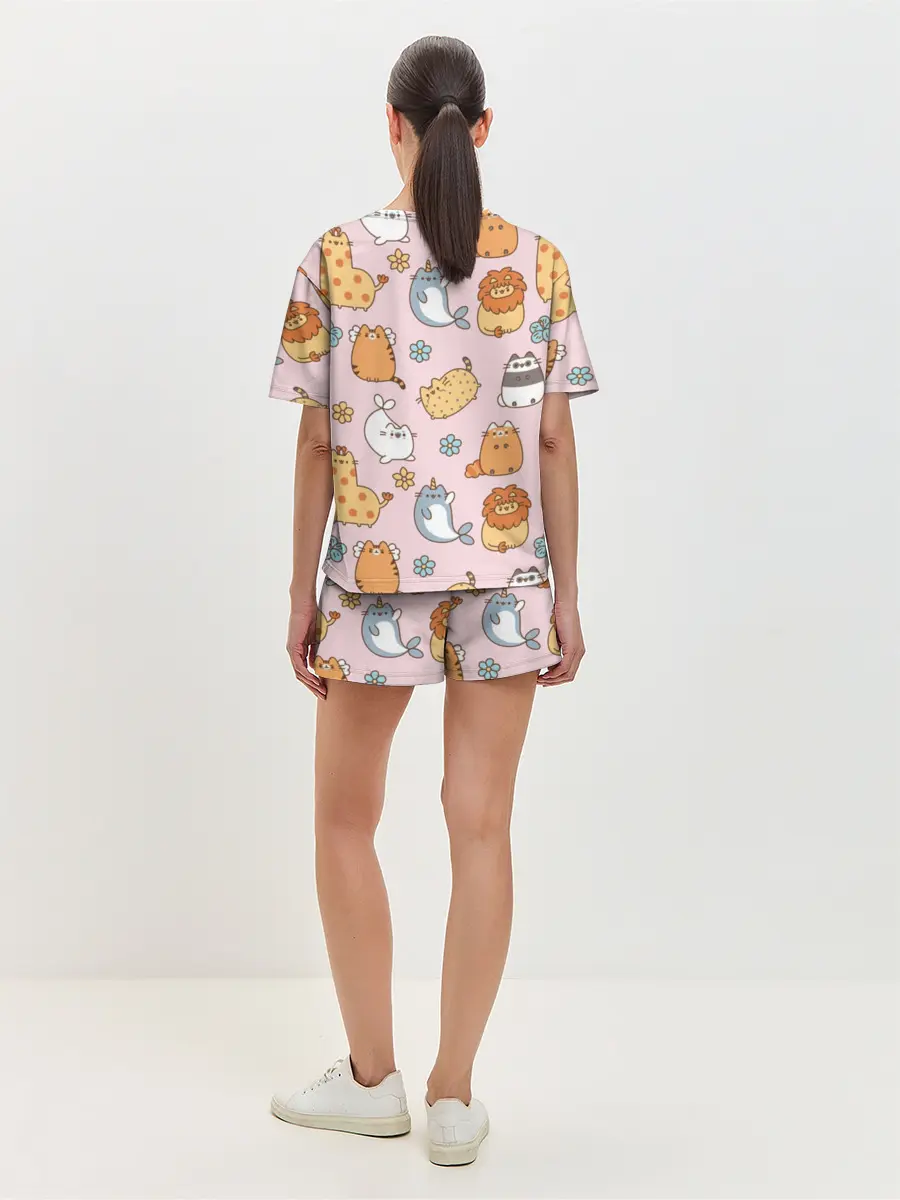 Женская пижама с шортами / Зверюшки