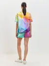 Женская пижама с шортами / Радужная геометрия