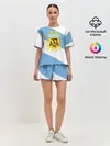 Женская пижама с шортами / Сборная Аргентины + спина