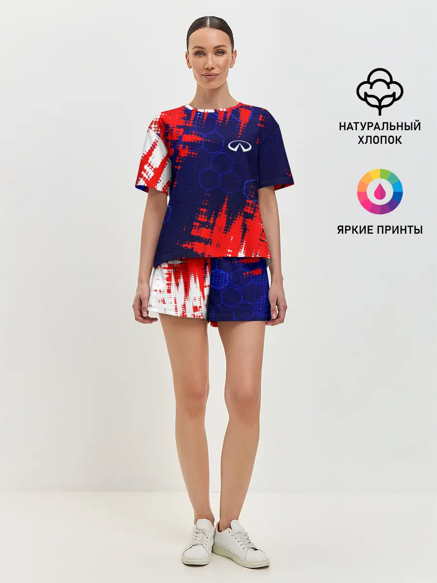 Женская пижама с шортами / INFINITI - HI TECH ТЕХНОЛОГИИ