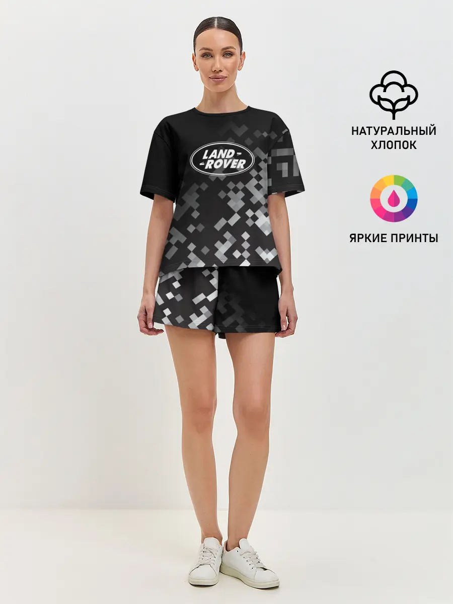 Женская пижама с шортами / LAND ROVER ГОРОДСКОЙ КАМУФЛЯЖ