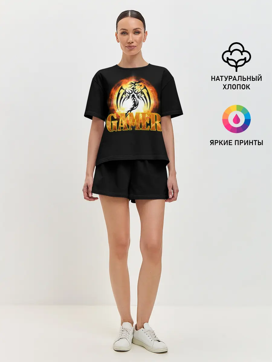 Женская пижама с шортами / GAMER | Геймер