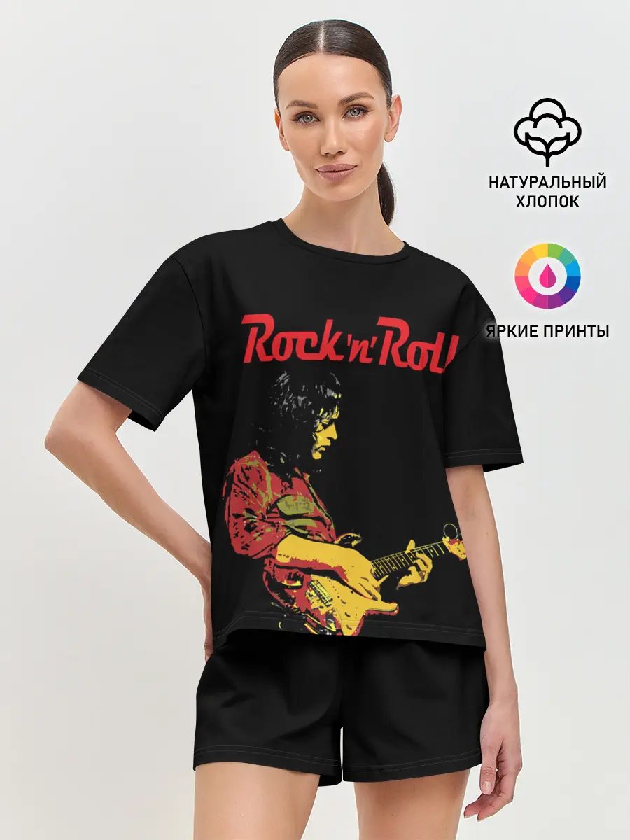 Женская пижама с шортами / ROCK N ROLL