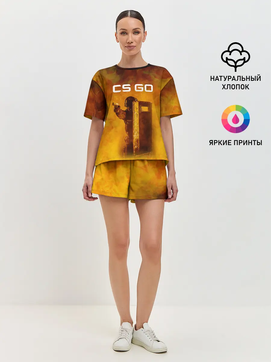 Женская пижама с шортами / CS GO SWAT | КС ГО