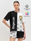 Женская пижама с шортами / DOGECOIN / DOGE / КАРМАН