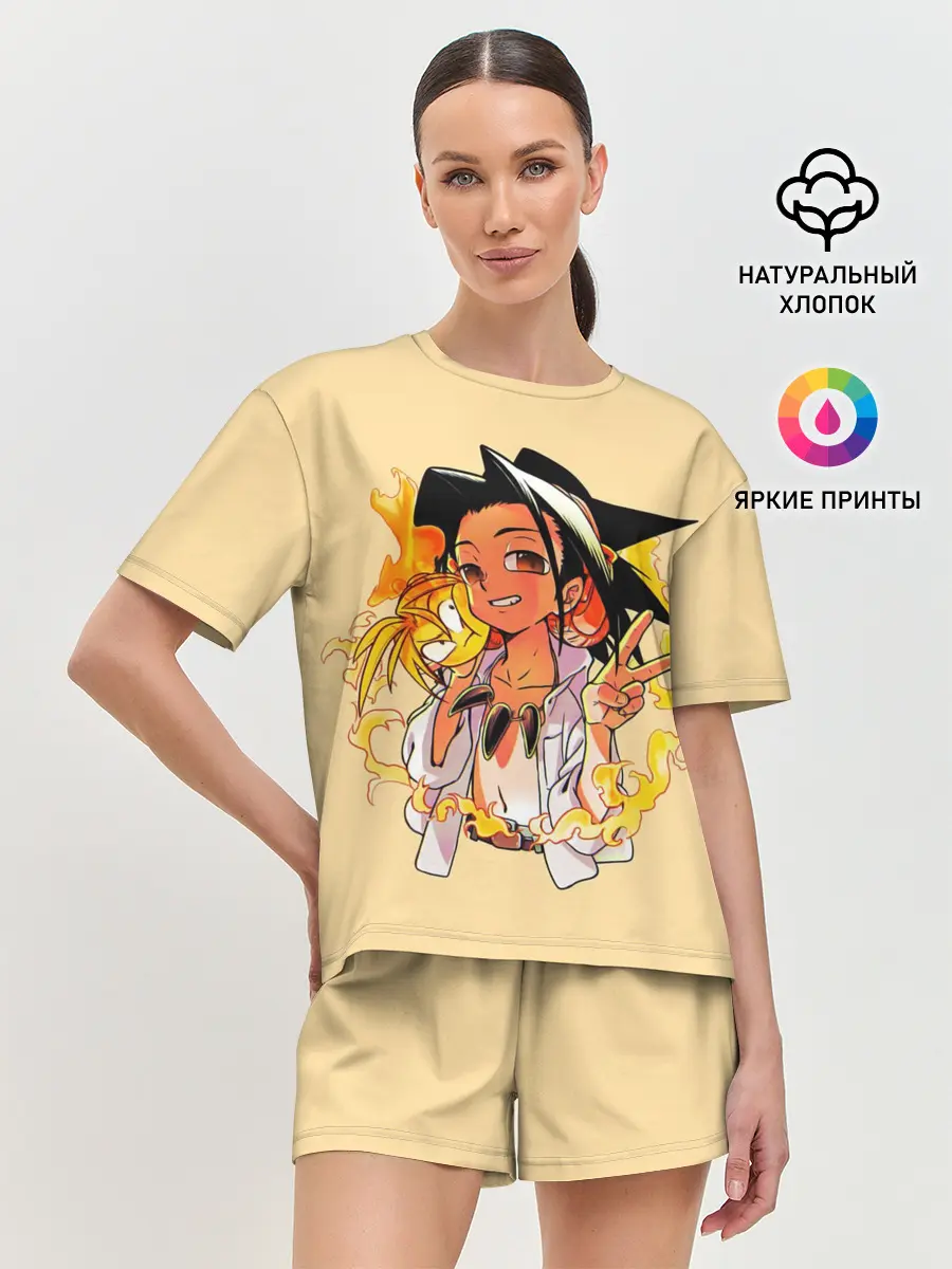 Женская пижама с шортами / Йо и Амидамару