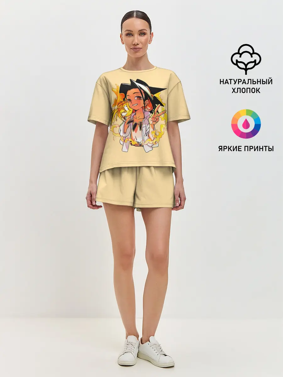 Женская пижама с шортами / Йо и Амидамару