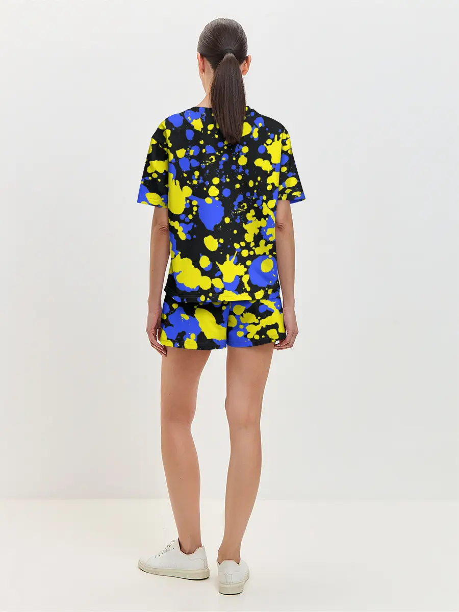 Женская пижама с шортами / кот аристократ