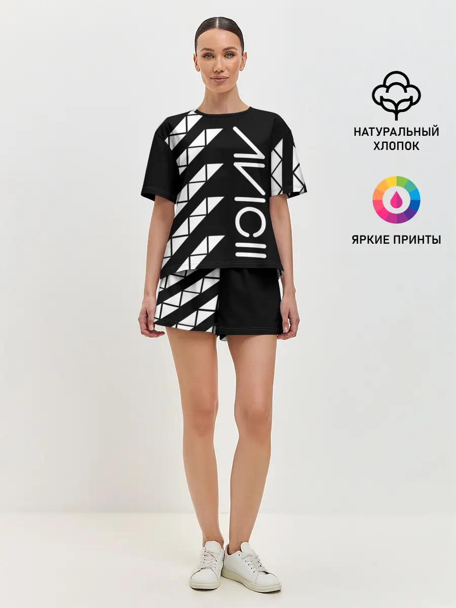 Женская пижама с шортами / AVICII ГЕОМЕТРИЯ