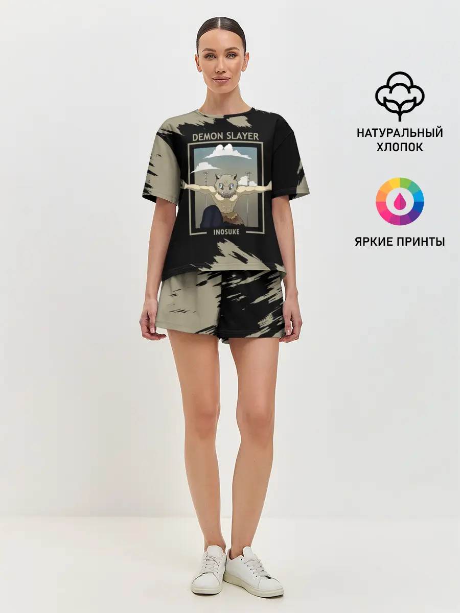 Женская пижама с шортами / DEMON SLAYER INOSUKE