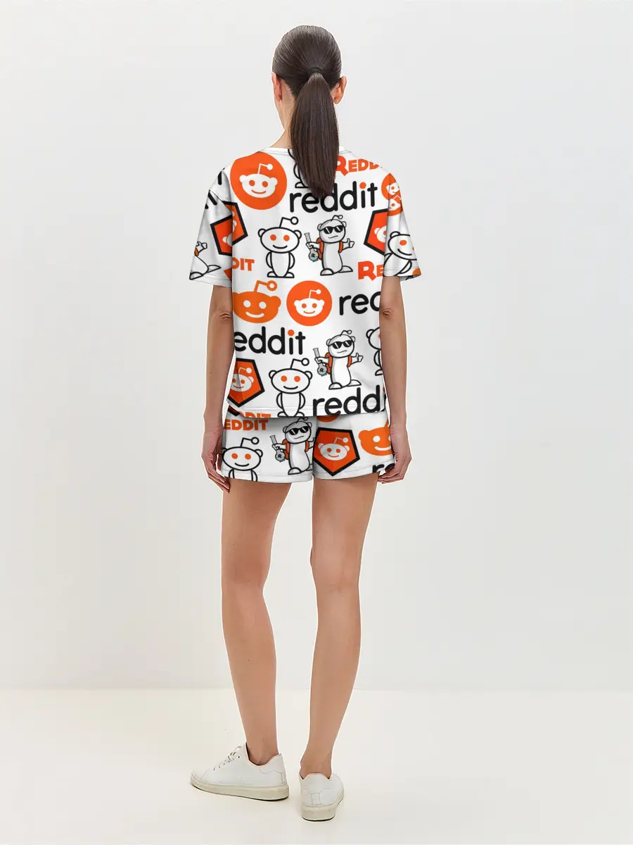 Женская пижама с шортами / REDDIT / РЕДДИТ / ЛОГОБОМБИНГ