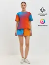 Женская пижама с шортами / ГРАДИЕНТ АБСТРАКЦИЯ / GRADIENT