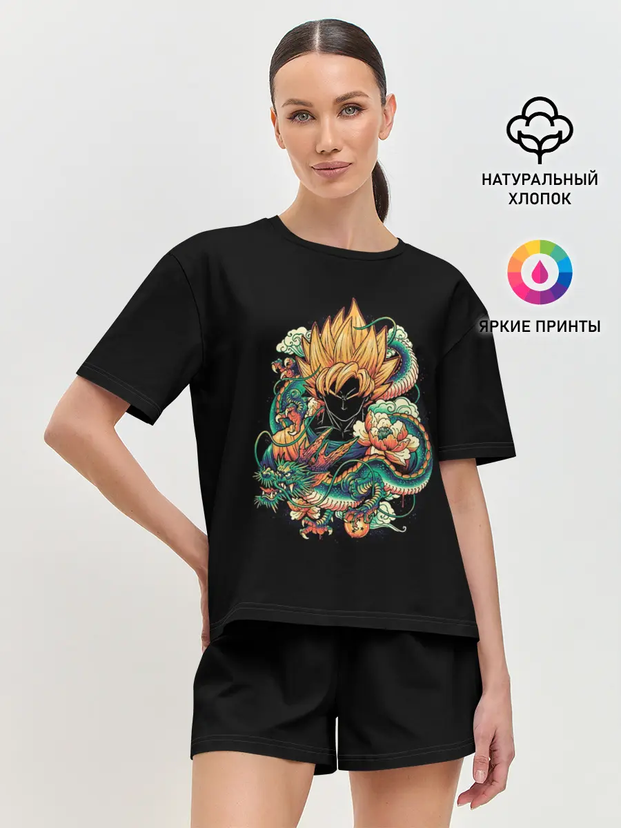 Женская пижама с шортами / Dragon Ball. Retro Style
