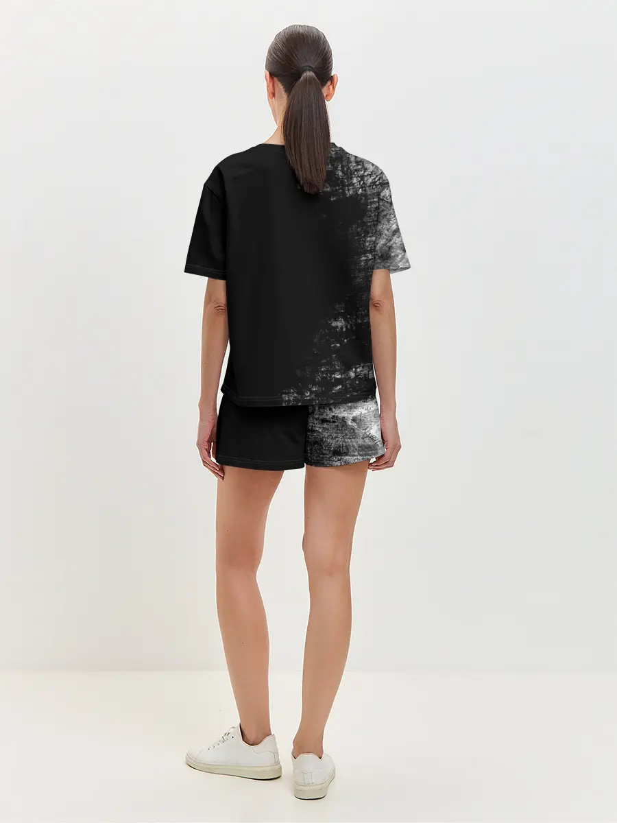 Женская пижама с шортами / Чёрный Аста | Чёрный Клевер