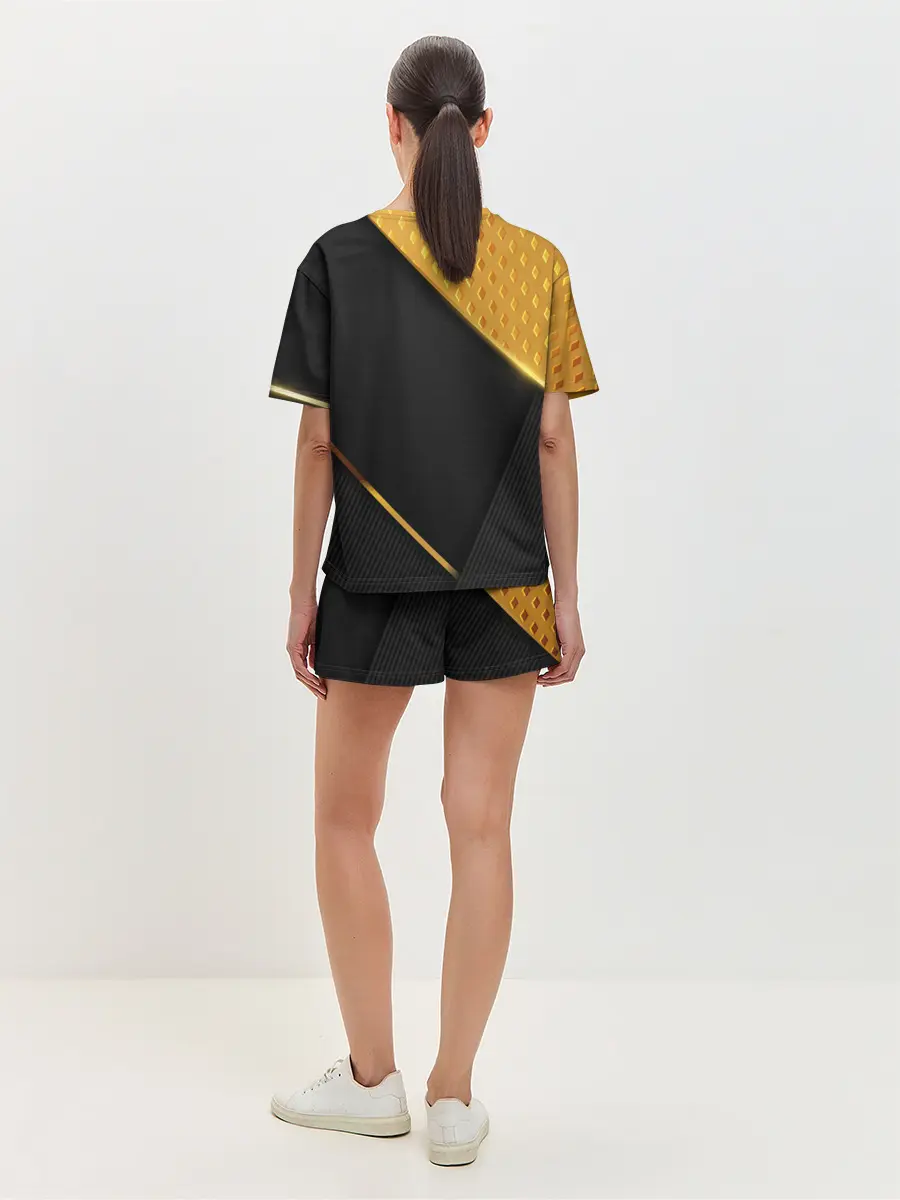 Женская пижама с шортами / 3D BLACK & GOLD