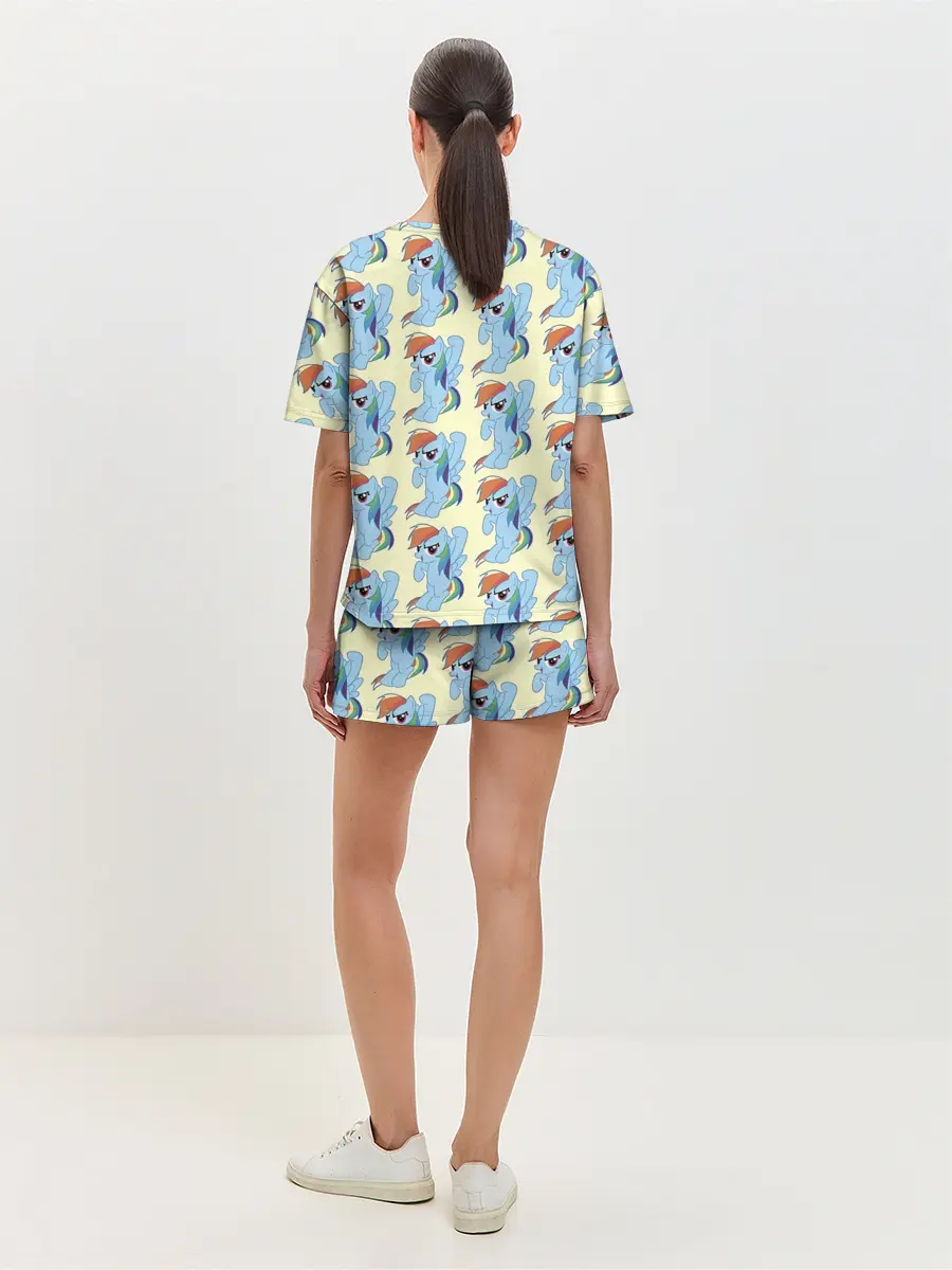 Женская пижама с шортами / Rainbow Dash