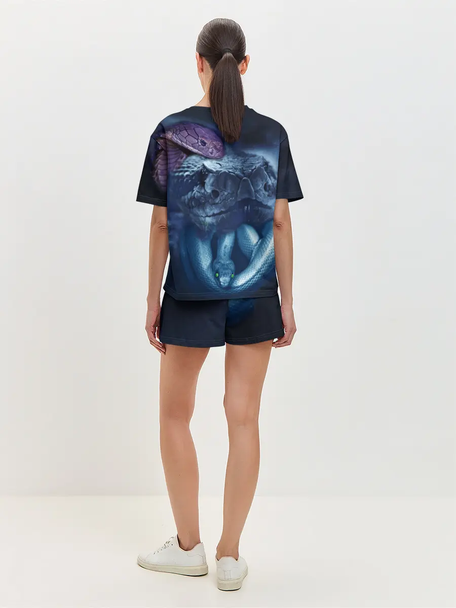 Женская пижама с шортами / Мифические змеи