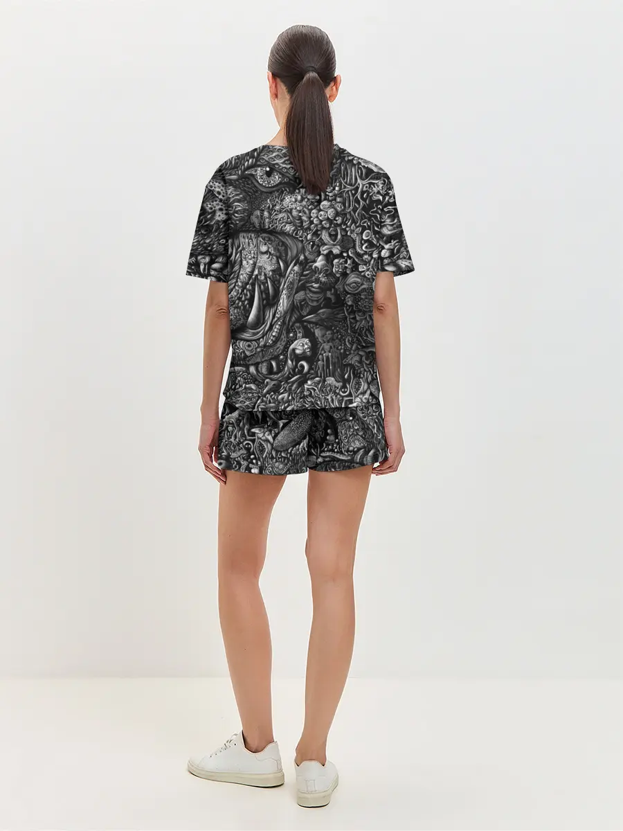 Женская пижама с шортами / Безумие