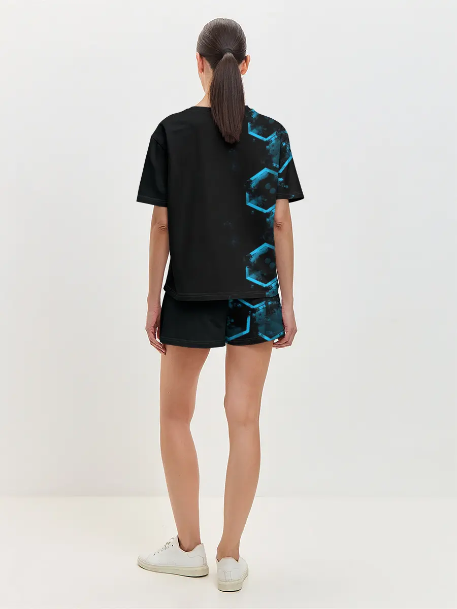 Женская пижама с шортами / Mercedes | Мерседес | Неон