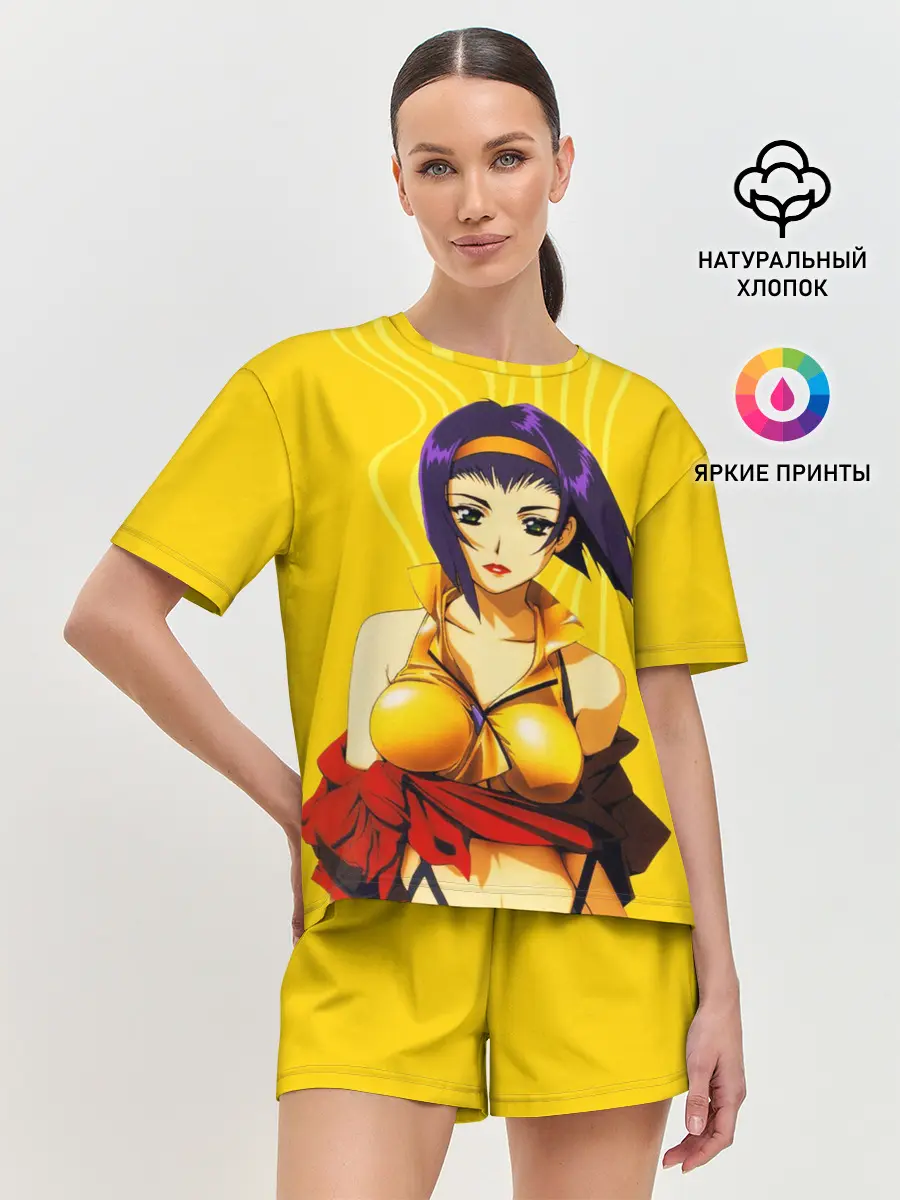 Женская пижама с шортами / Cowboy Bebop. Фэй Валентайн