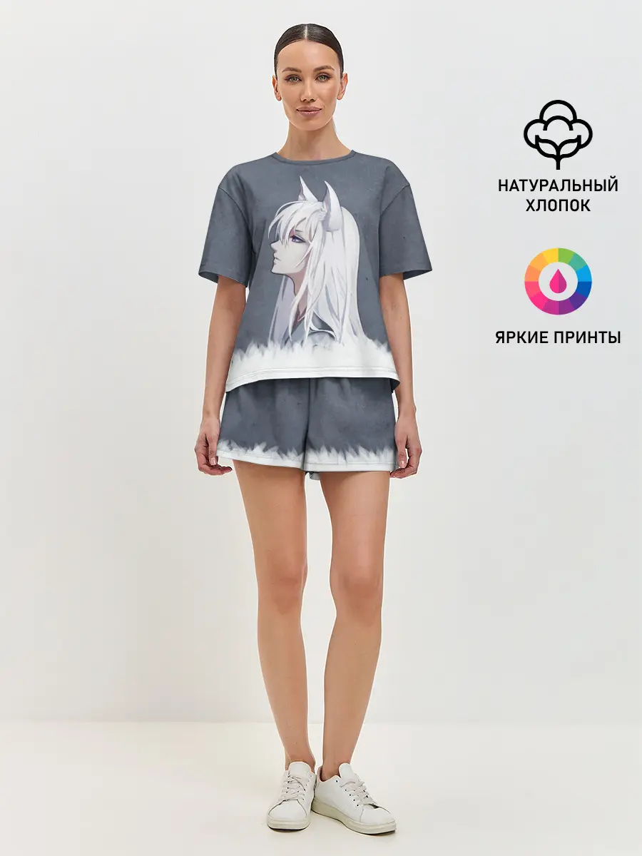 Женская пижама с шортами / Демон-лис Томоэ