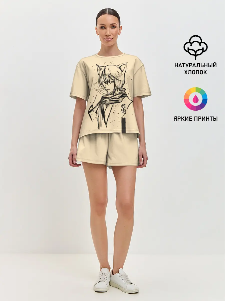 Женская пижама с шортами / Kitsune Tomoe