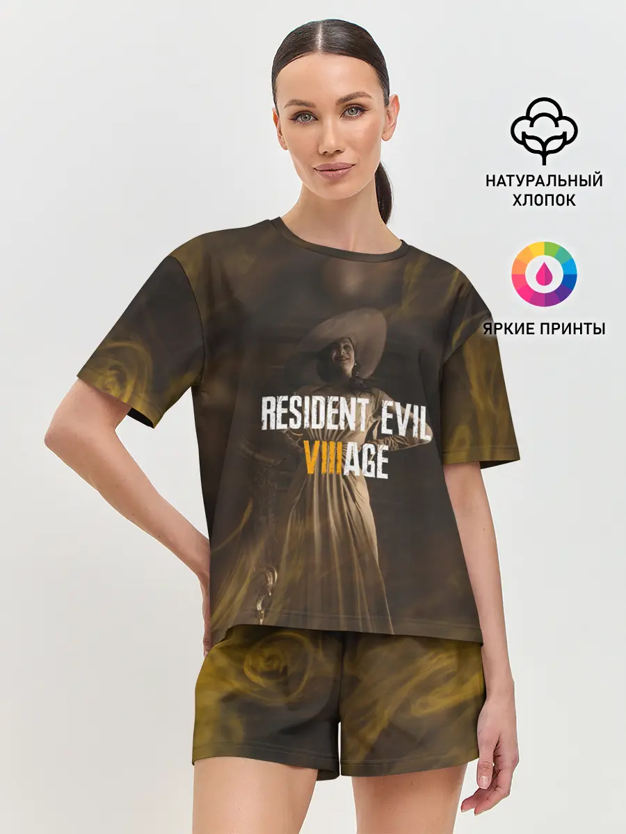 Женская пижама с шортами / RESIDENT EVIL VILLAGE | ЛЕДИ ДИМИТРЕСКУ