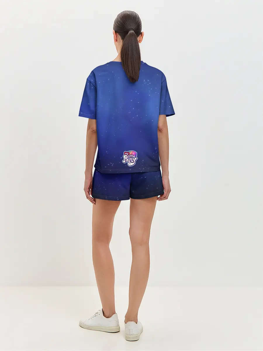 Женская пижама с шортами / Лунная пони