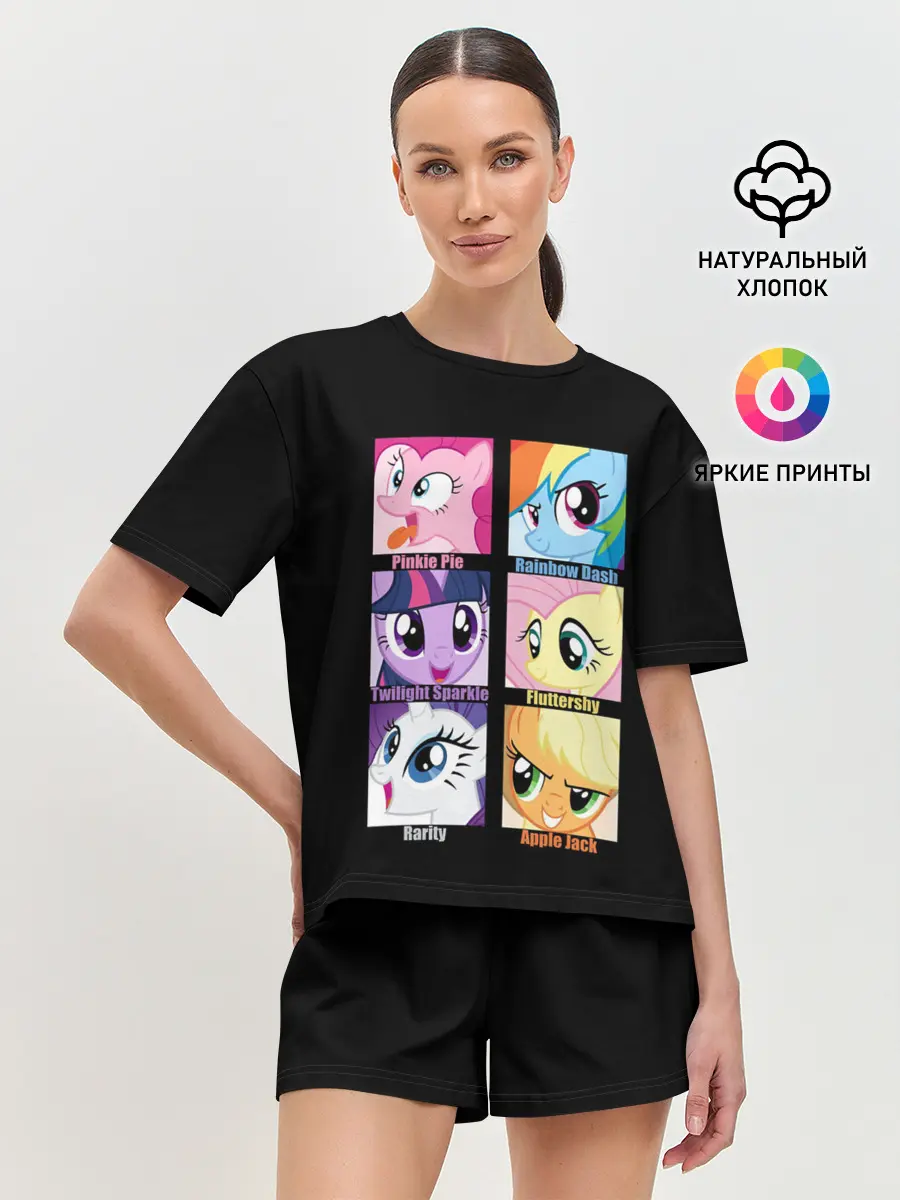 Женская пижама с шортами / Pony team