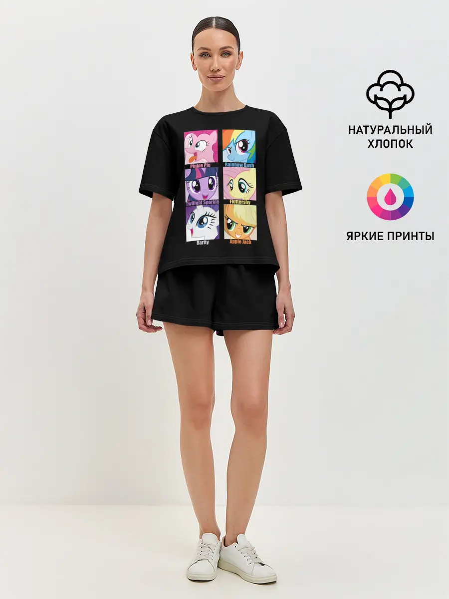 Женская пижама с шортами / Pony team