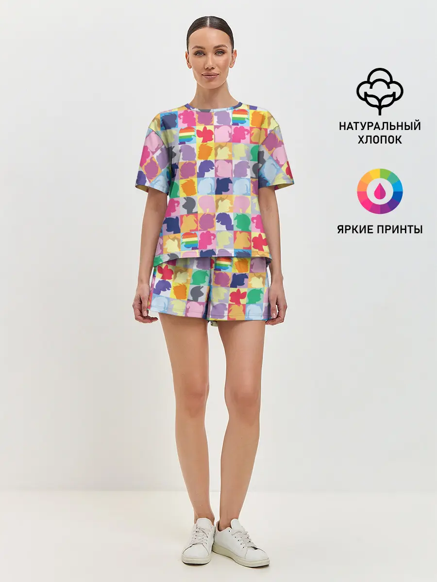 Женская пижама с шортами / Команда пони