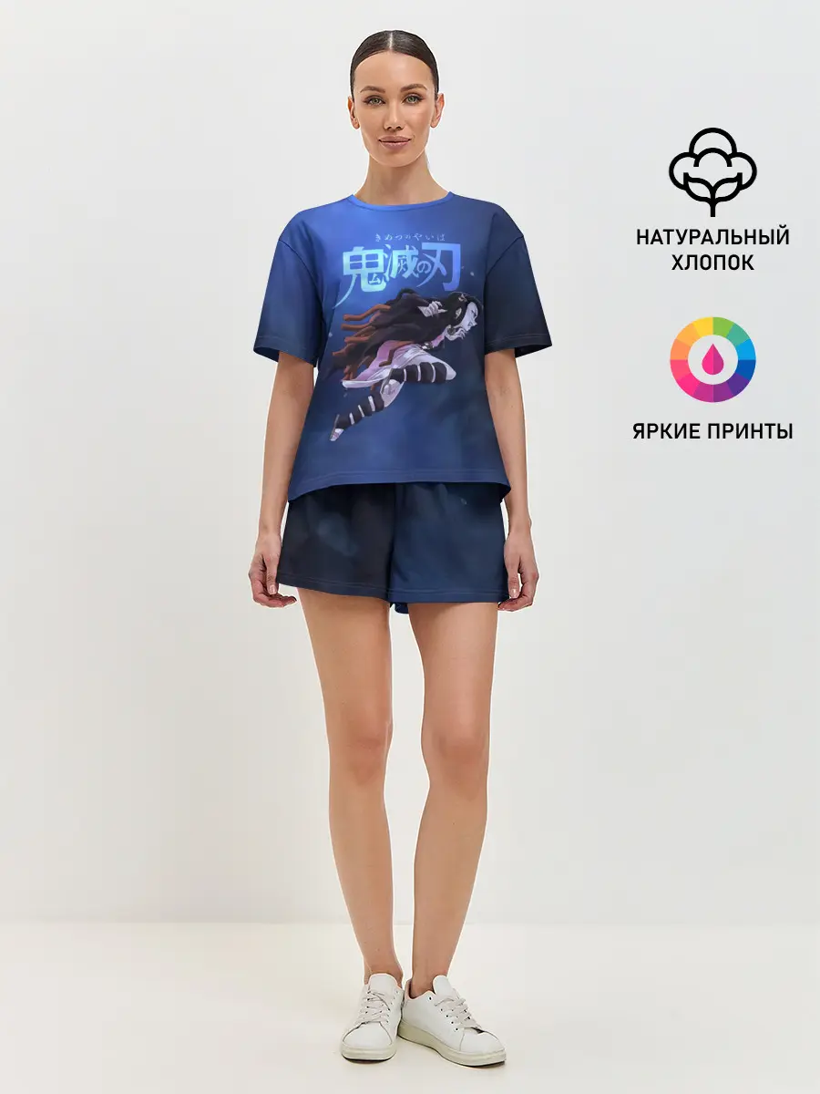 Женская пижама с шортами / Незуко Камадо Kimetsu no Yaiba