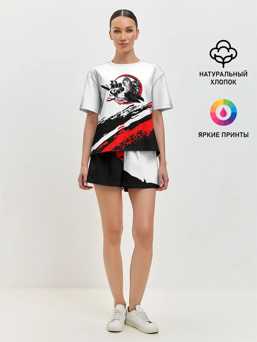 Женская пижама с шортами / Незуко Камадо | Клинок, рассекающий демонов