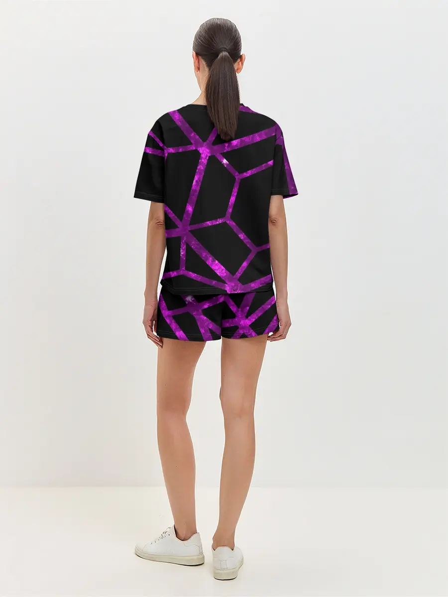 Женская пижама с шортами / Hexagon