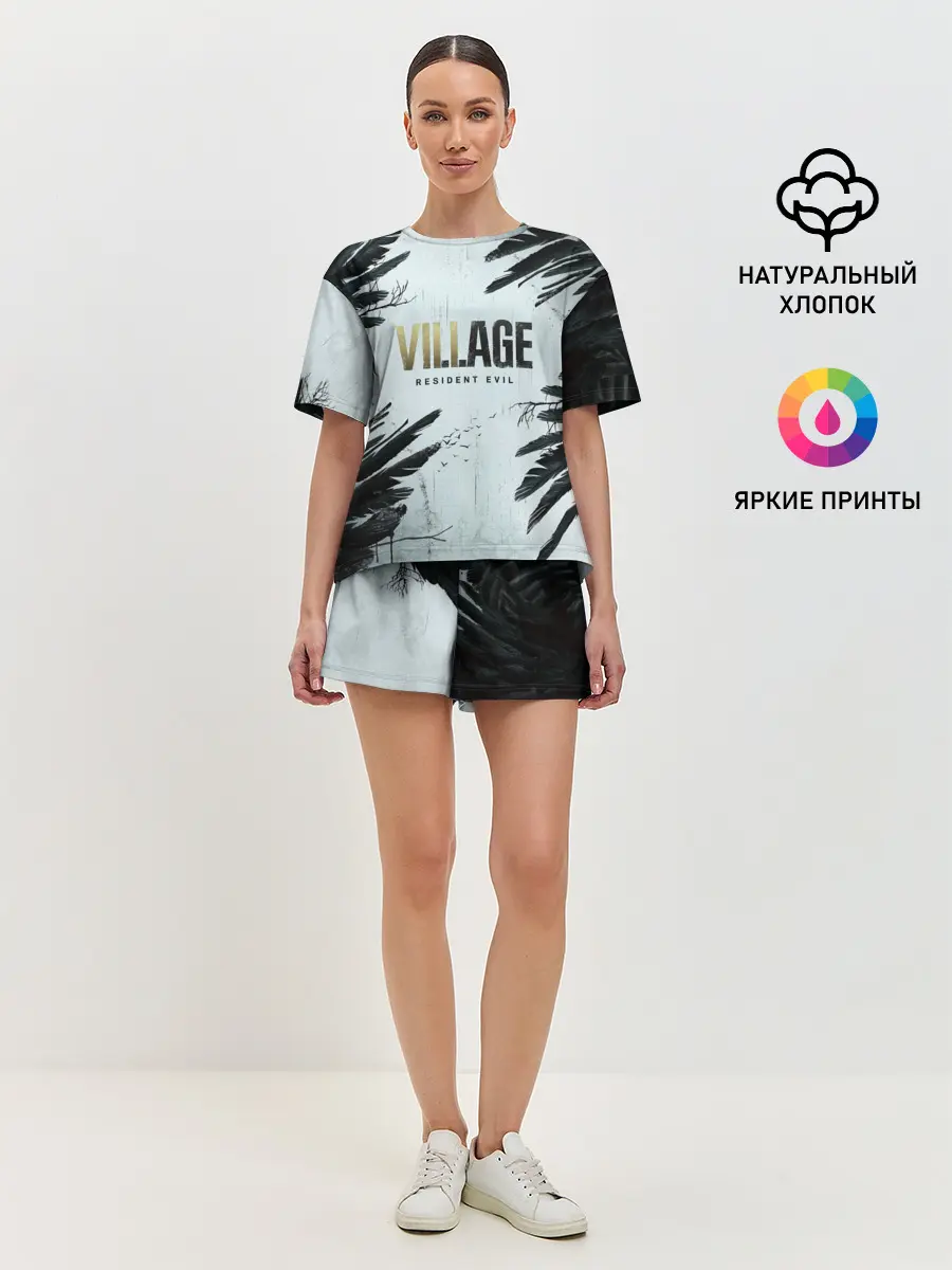 Женская пижама с шортами / Resident Evil Village. Crow