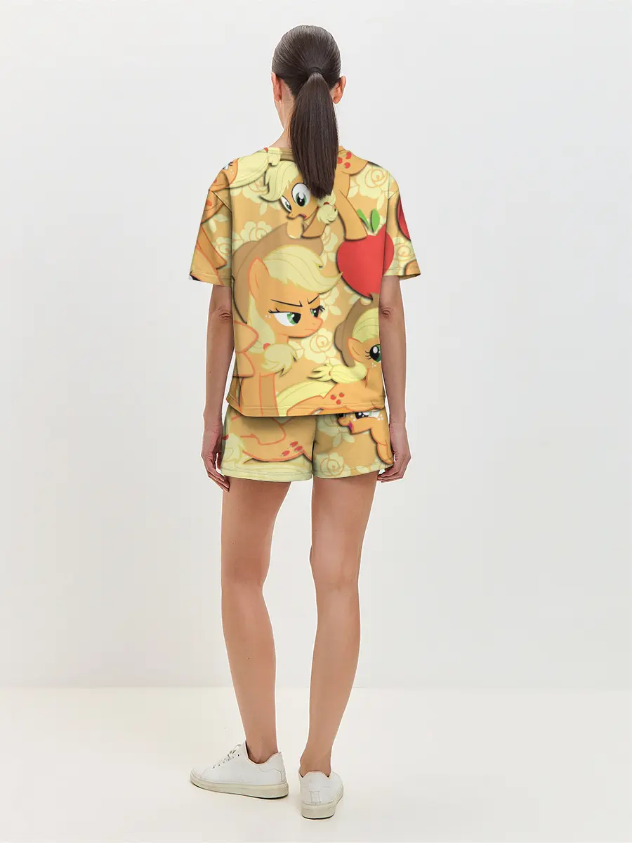 Женская пижама с шортами / Applejack pattern