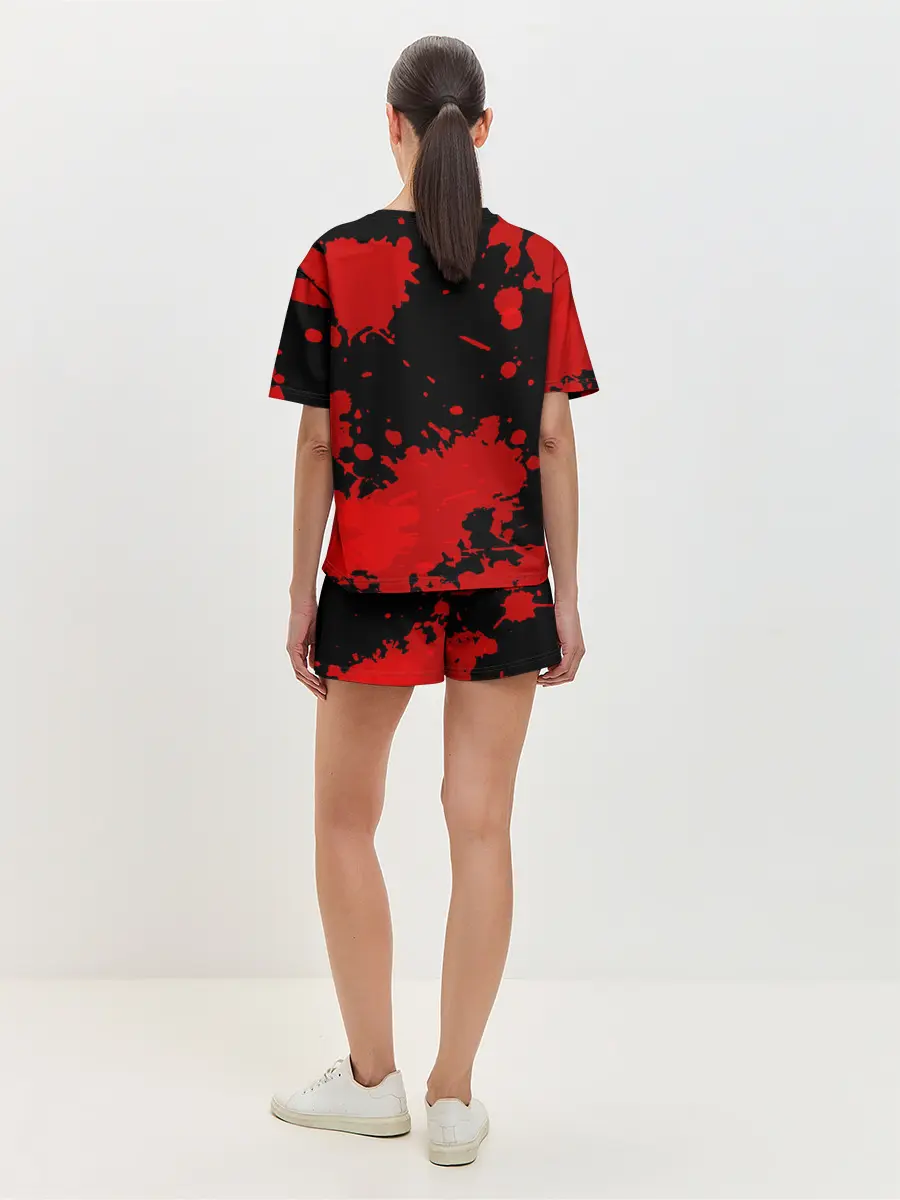 Женская пижама с шортами / Стив с мечом Minecraft