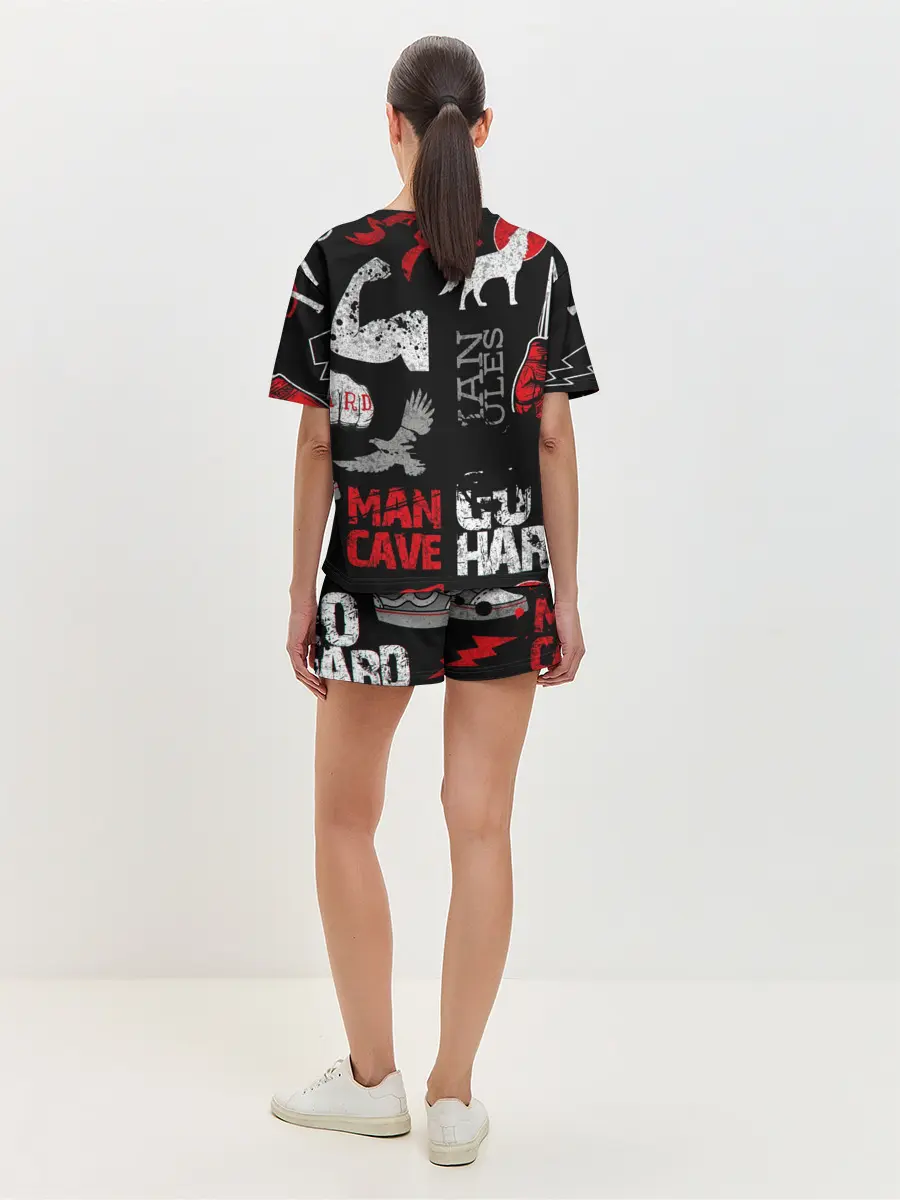 Женская пижама с шортами / ЧТО ТО МОТИВАЦИОННОЕ 3D
