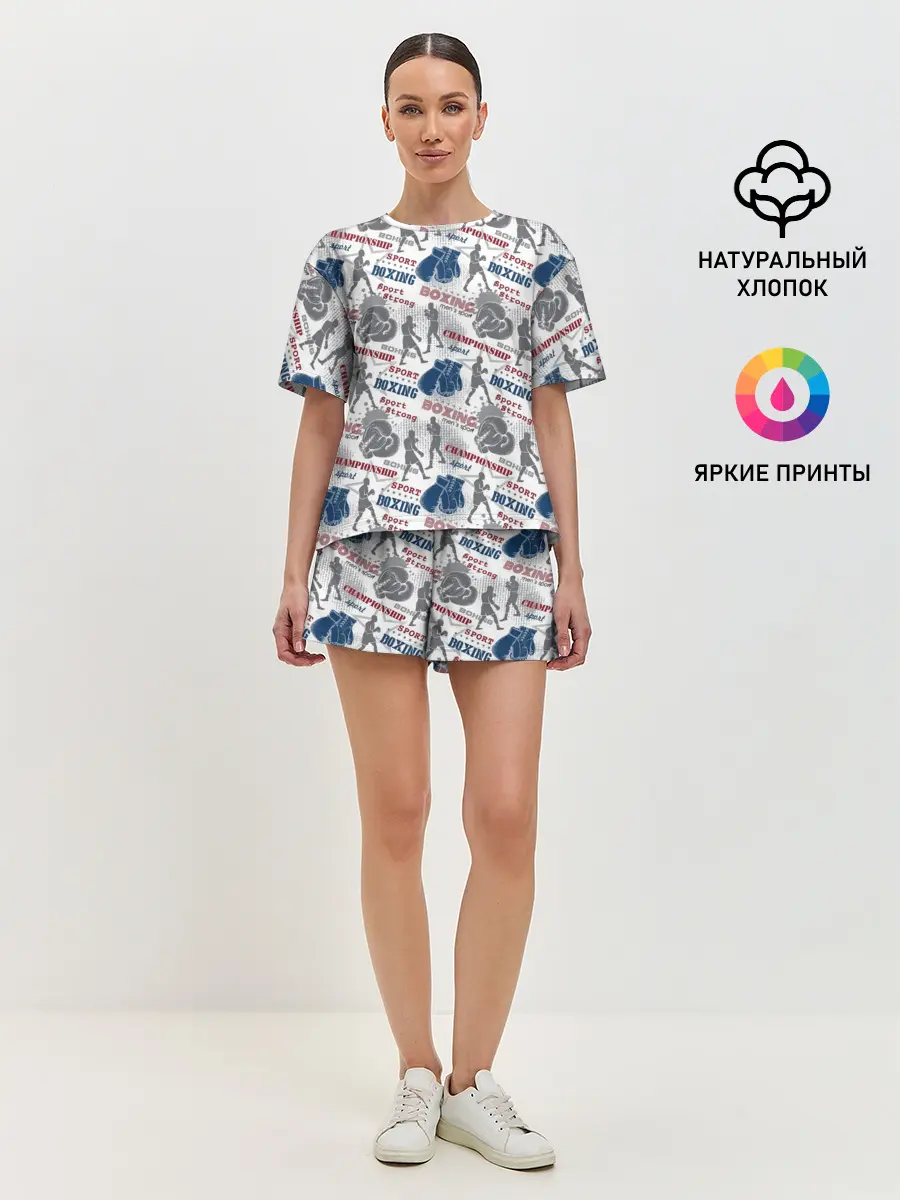Женская пижама с шортами / Бокс