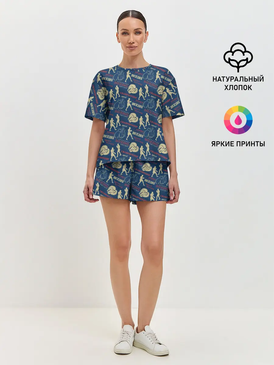 Женская пижама с шортами / Боксёр